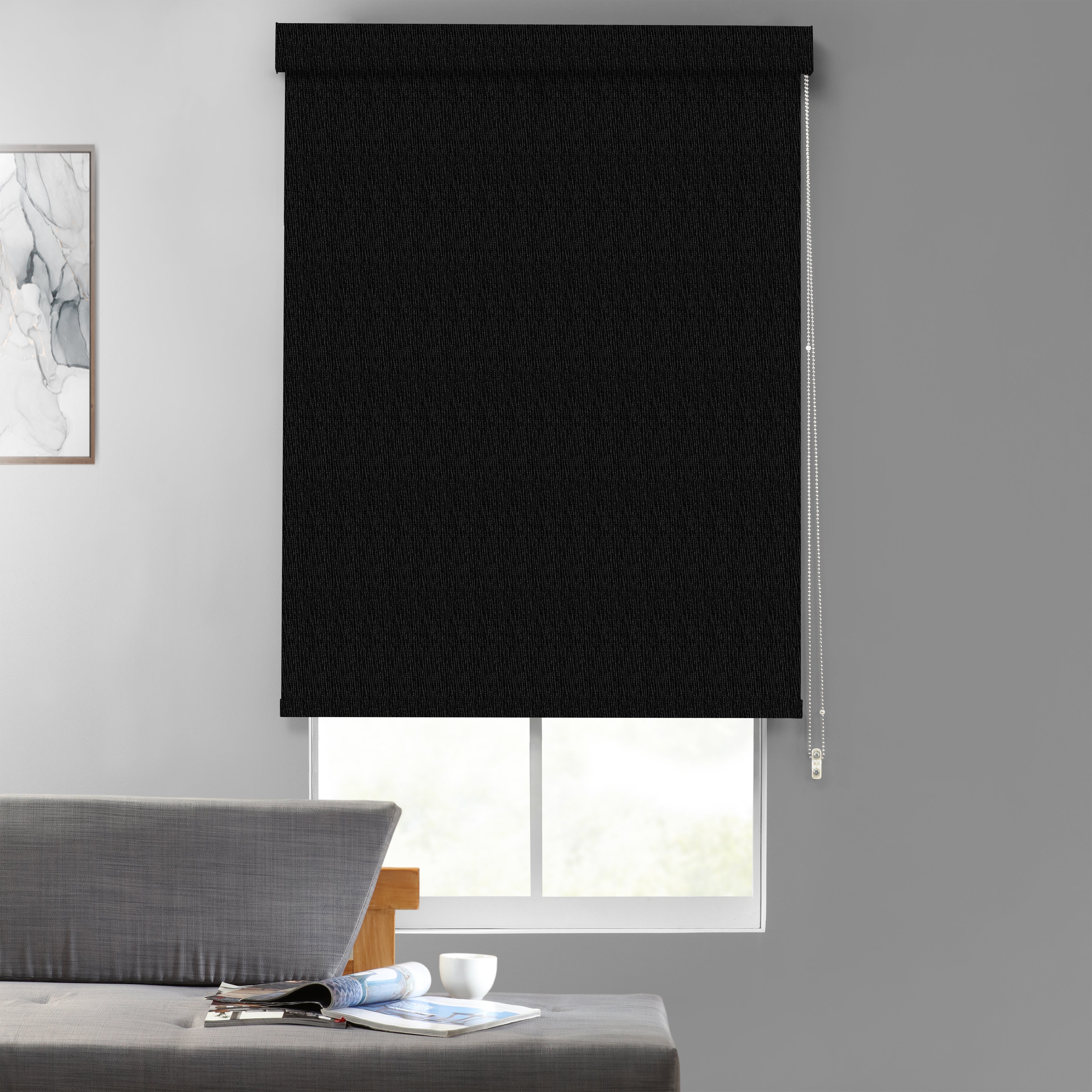 Boucle Textured Blackout Roller Shades