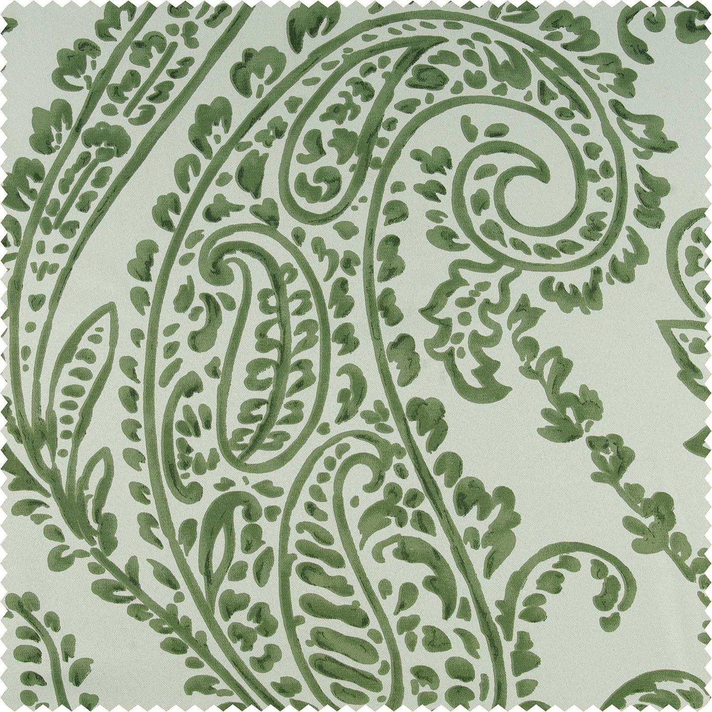 Tea Time Green Roman Shade
