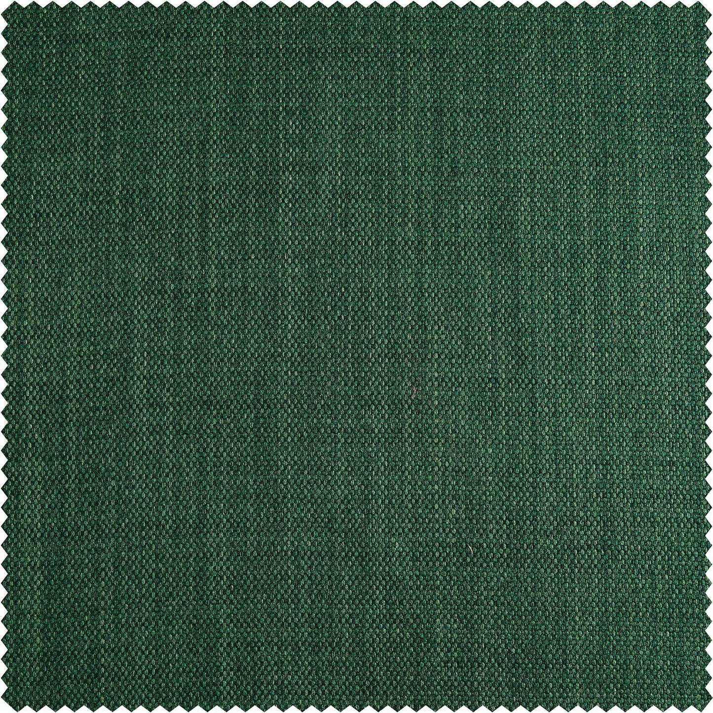 Khaki Green Textured Faux Linen Roman Shade