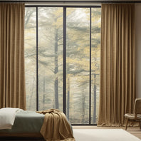 Butterscotch Textured Faux Linen Custom Curtain - HalfPriceDrapes.com