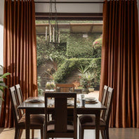 Copper Kettle Vintage Textured Faux Dupioni Silk Custom Curtain - HalfPriceDrapes.com