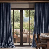 IronStone Grey Urban Lush Velvet Custom Curtain - HalfPriceDrapes.com