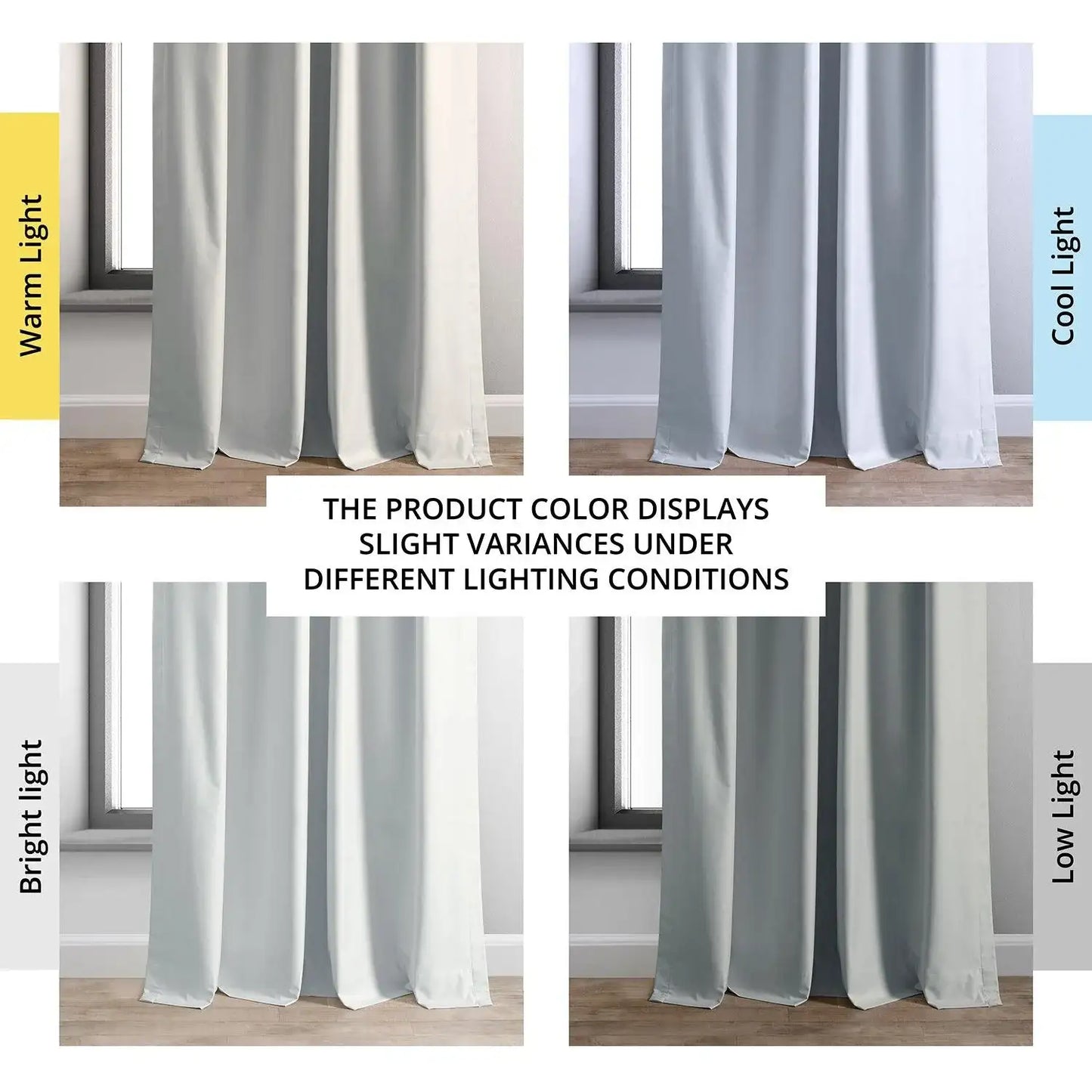 Light Silver Grey Hotel Blackout Curtain - HalfPriceDrapes.com