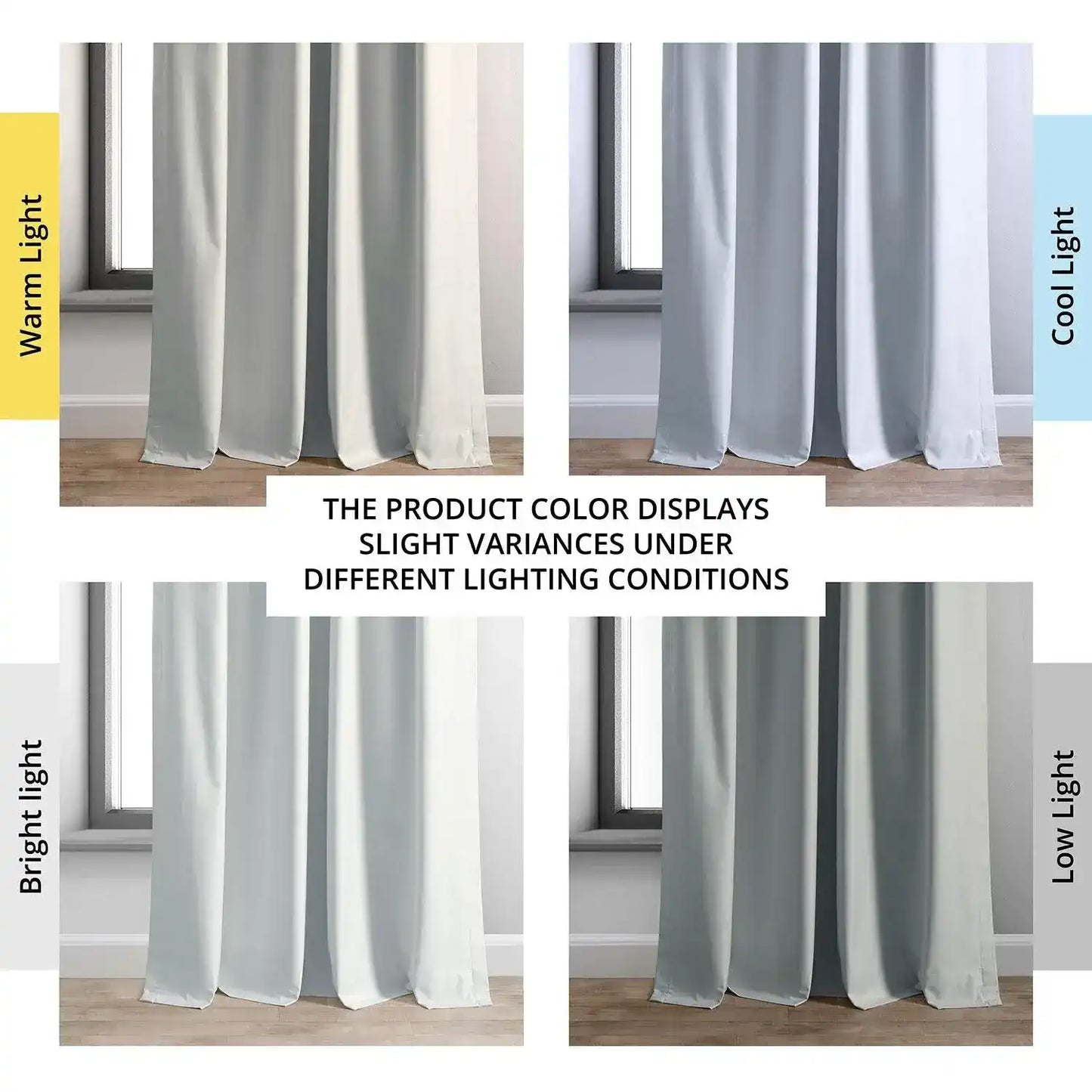 Light Silver Grey Hotel Blackout Curtain - HalfPriceDrapes.com