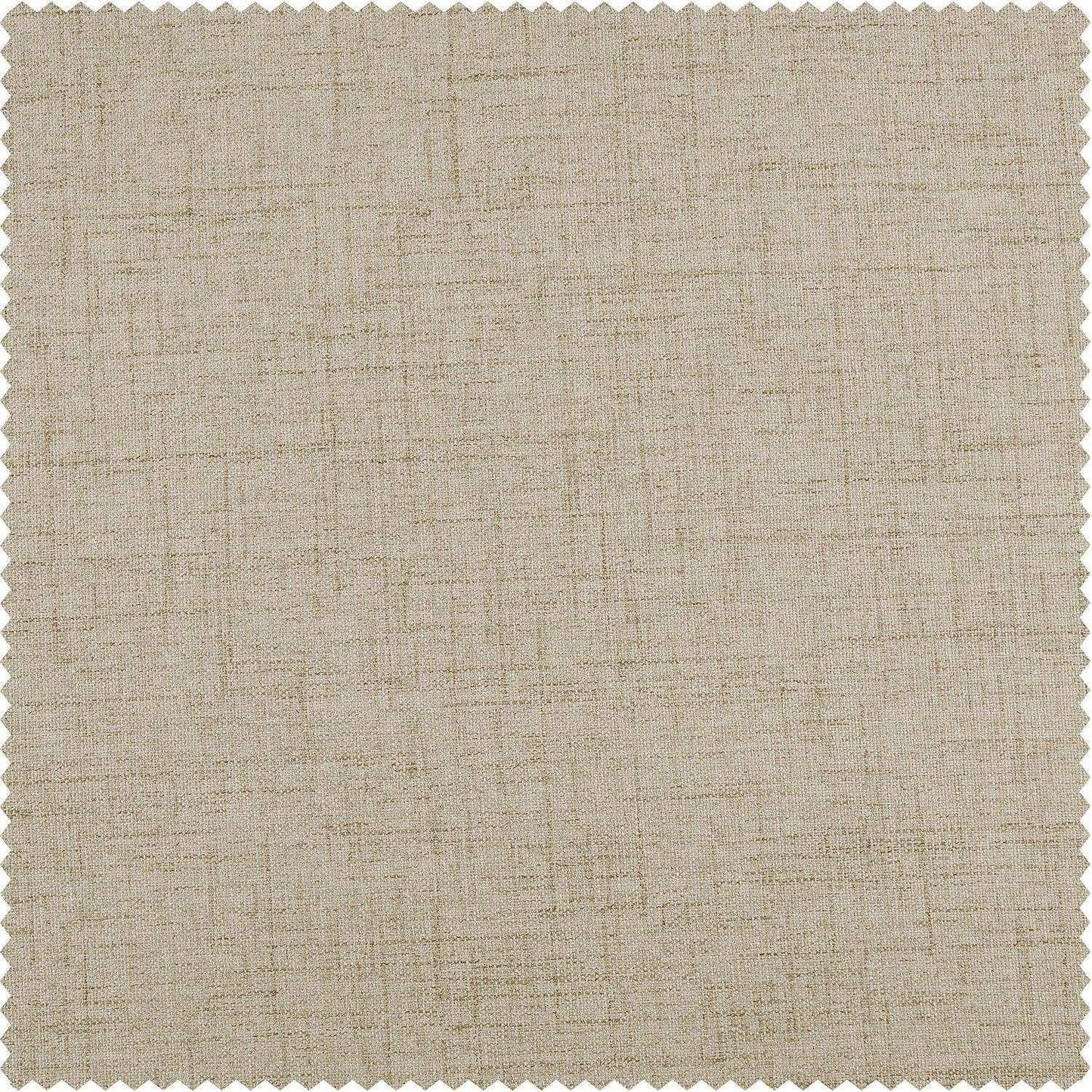 Light Tan Thermal Cross Linen Weave Custom Curtain