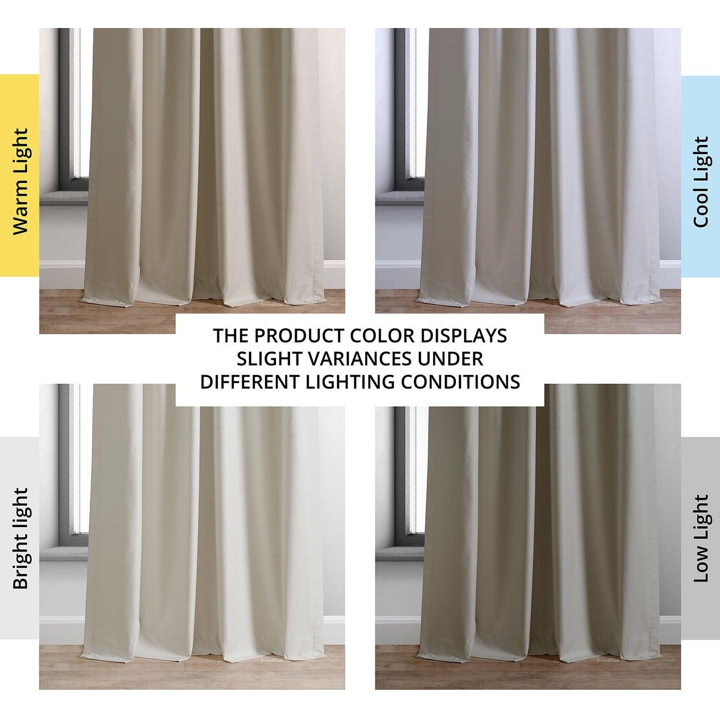 Dark Ivory Hotel Blackout Curtain - HalfPriceDrapes.com