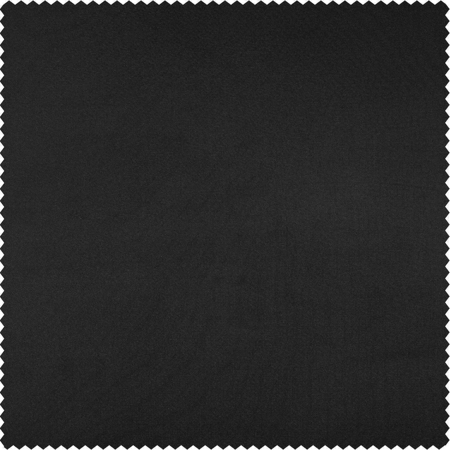 Deep Black Essential Hotel Blackout Swatch - HalfPriceDrapes.com