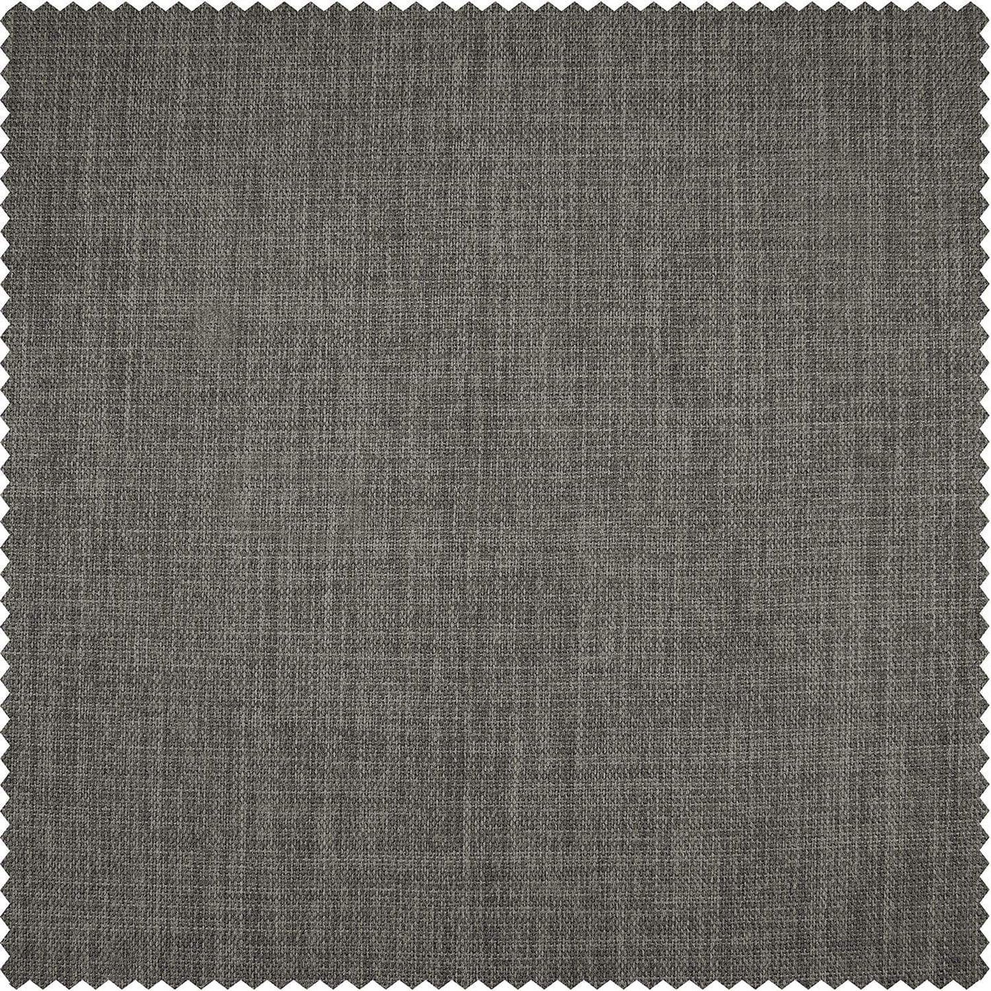 Blazer Grey Textured Faux Linen Swatch - HalfPriceDrapes.com