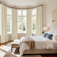 Alabaster Beige Signature Velvet Custom Curtain