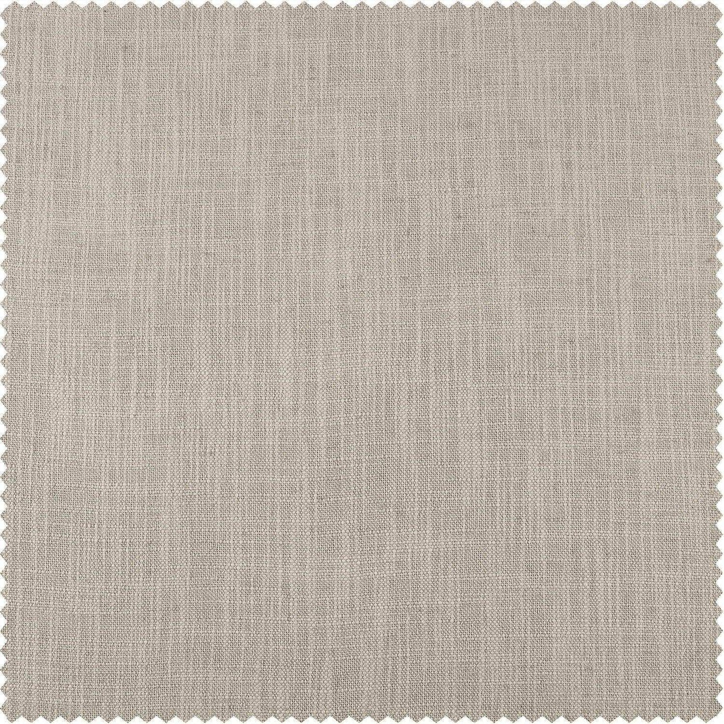 Mod Beige Belga Faux Linen Custom Curtain - HalfPriceDrapes.com