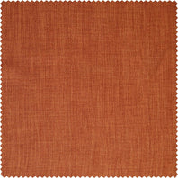 Desert Orange Textured Faux Linen Swatch
