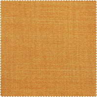 Close-up fabric swatch of a warm golden mustard textured faux linen featuring a rich woven texture and inviting earthy hue, perfect for adding warmth, character, and a bold designer-inspired touch to any space.