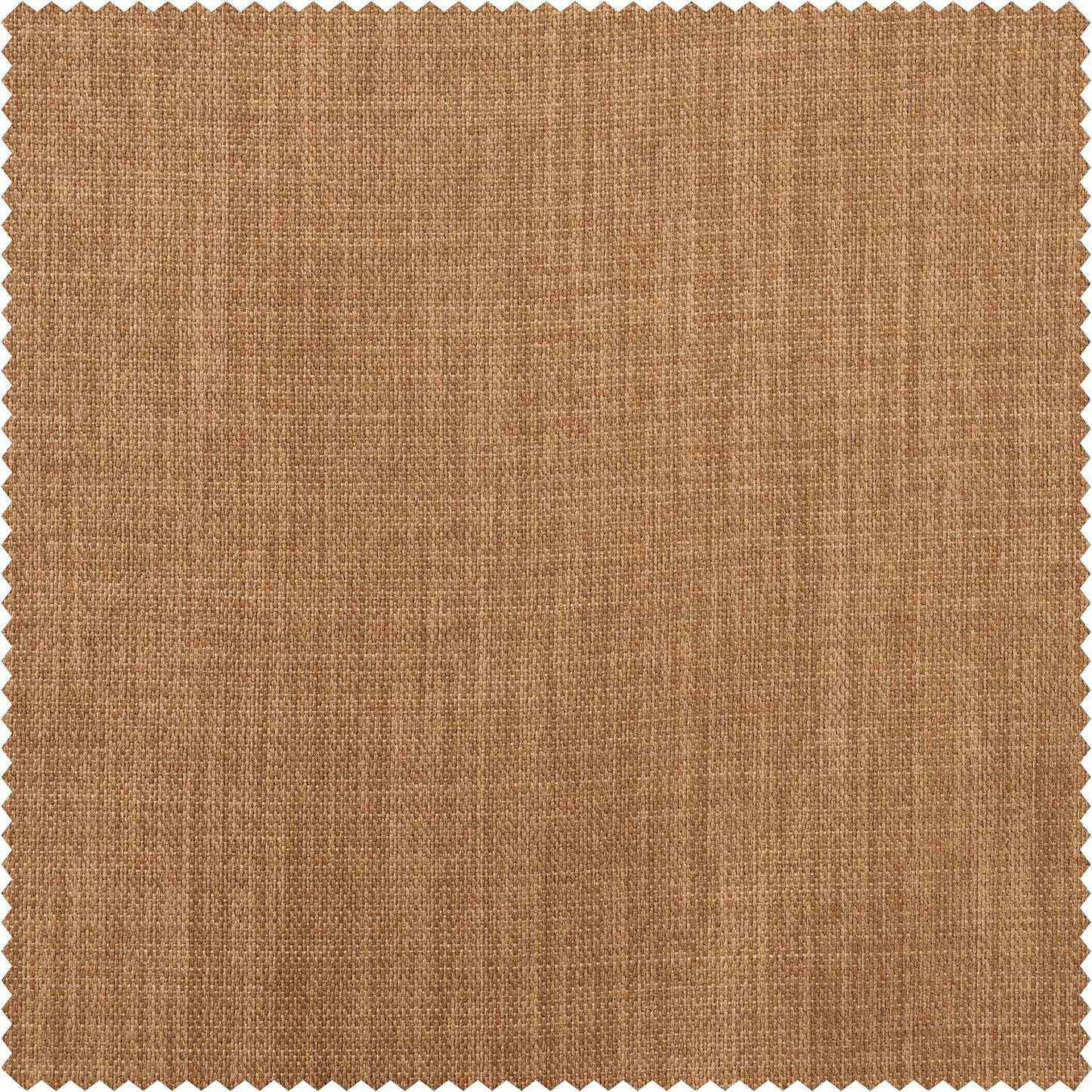 Butterscotch Textured Faux Linen Custom Curtain