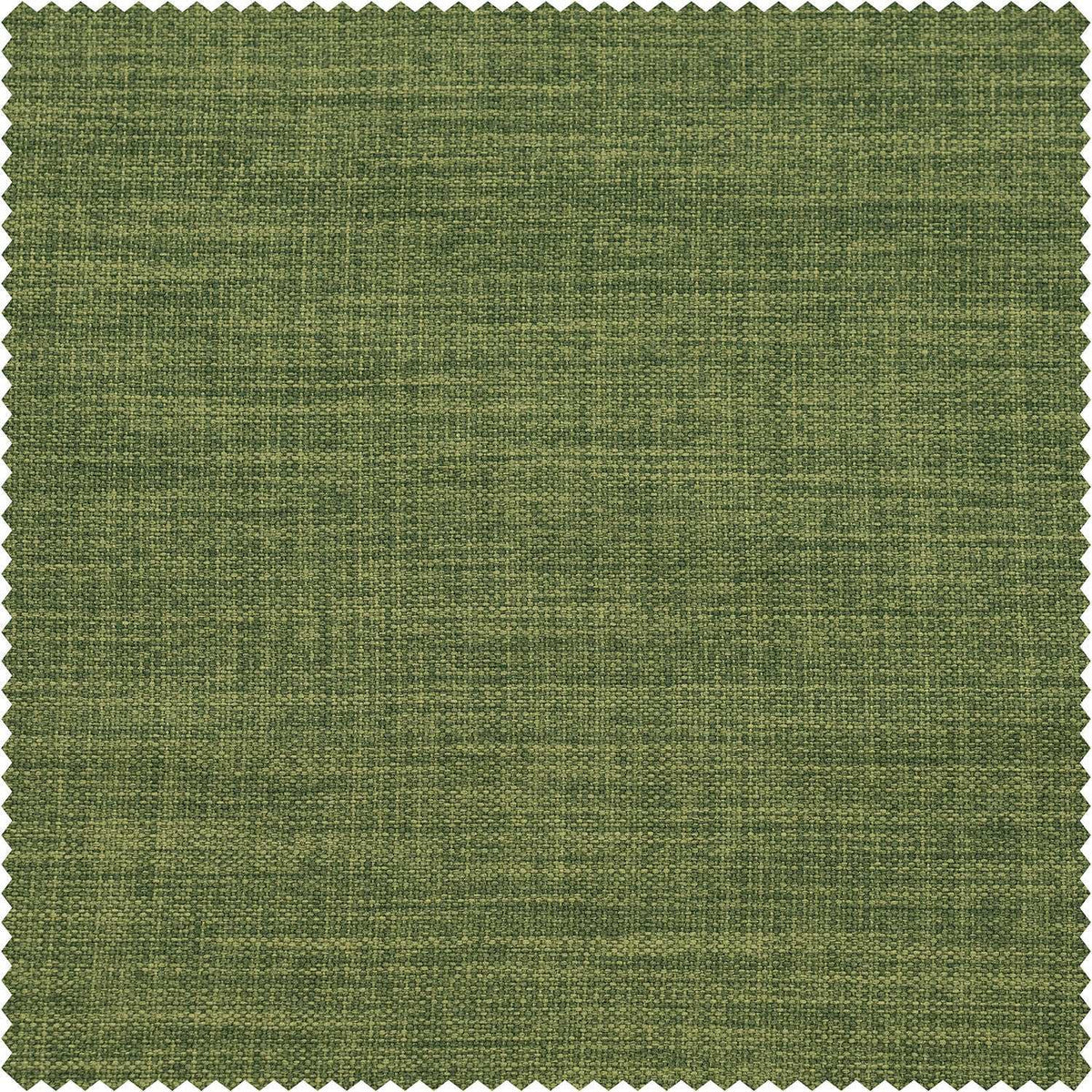 Tuscany Green Textured Faux Linen Custom Curtain