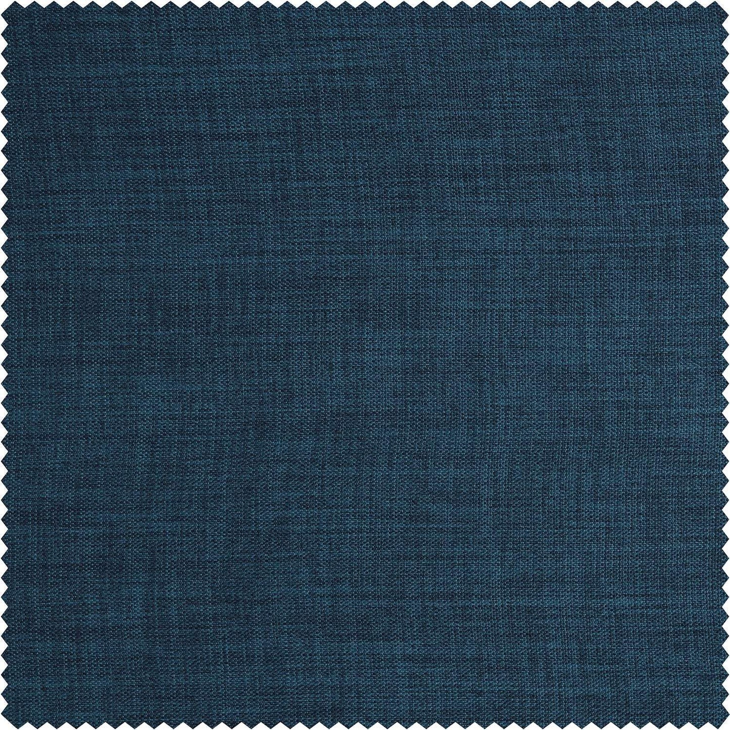Indigo Textured Faux Linen Swatch