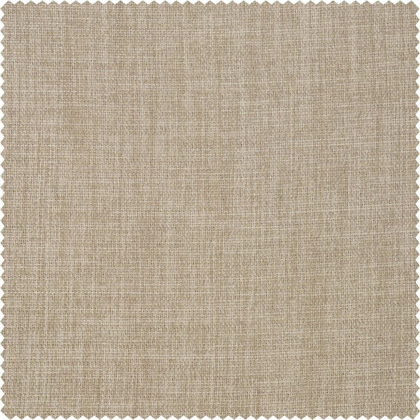 Nomad Tan Textured Faux Linen Custom Curtain