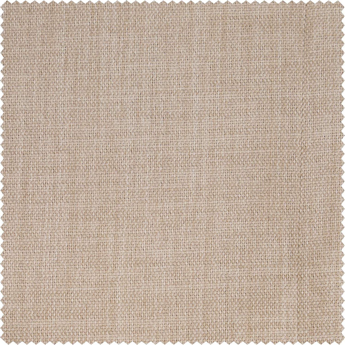 Thatched Tan Textured Faux Linen Custom Curtain