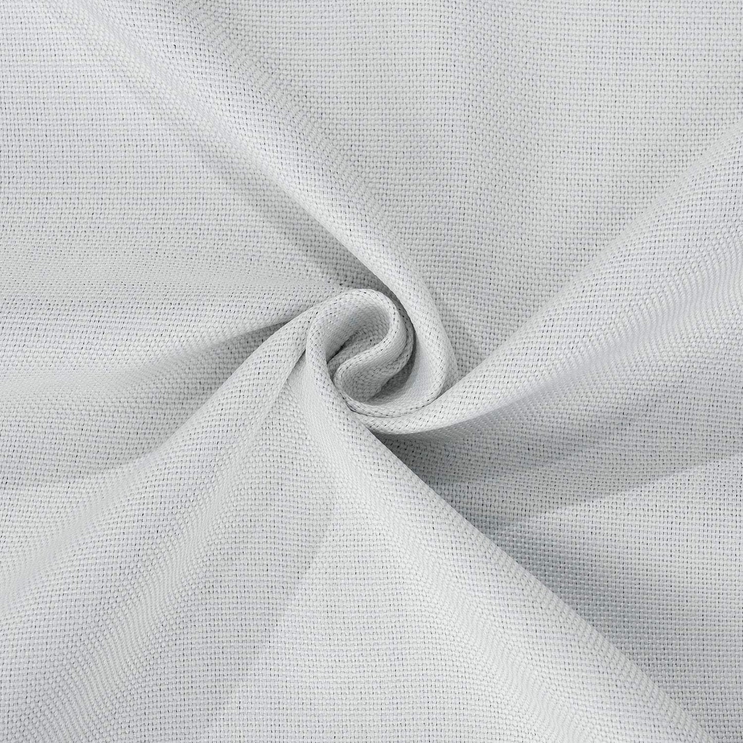 Oyster Mist Textured Faux Linen Custom Curtain