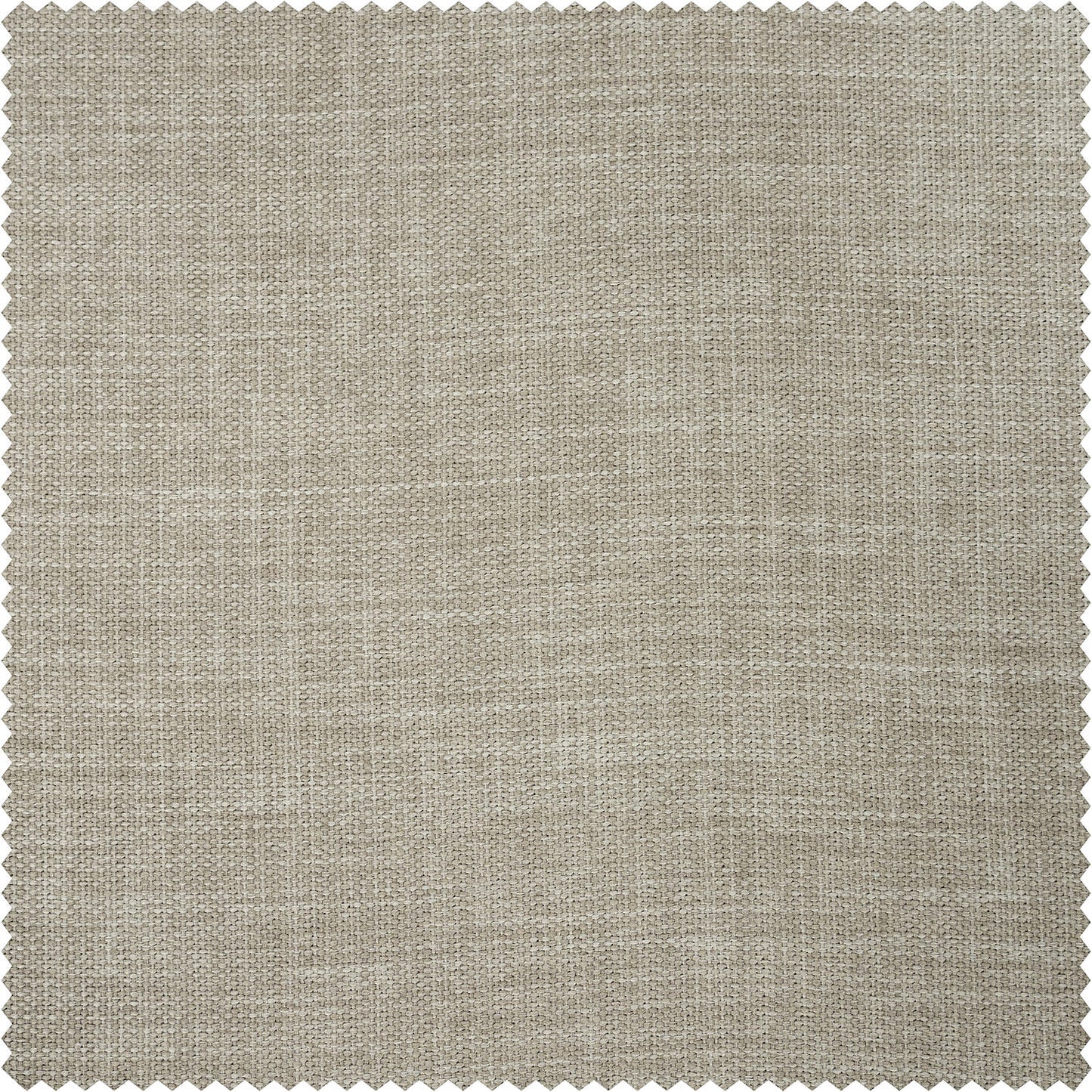 Close-up fabric swatch of a light greige textured faux linen featuring a subtle woven texture and soft neutral tones, offering a versatile look that complements both modern and classic interiors.