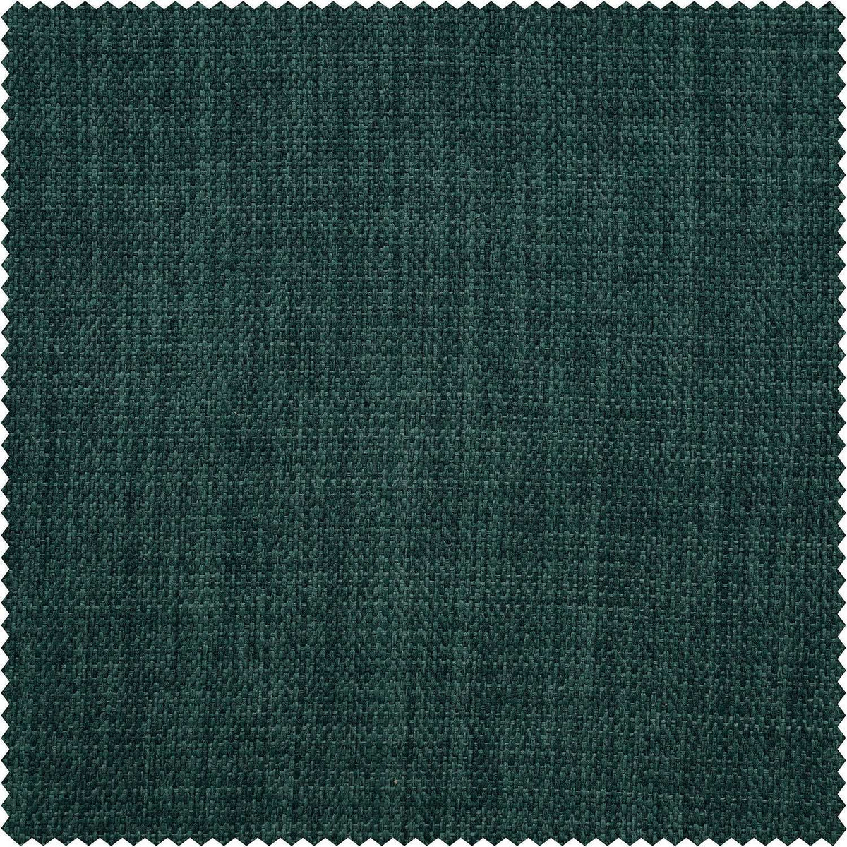 Focal Green Textured Faux Linen Custom Curtain