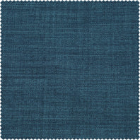 Story Blue Textured Faux Linen Swatch