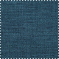 Story Blue Textured Faux Linen Swatch