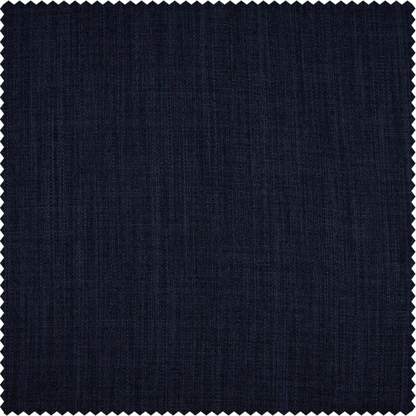 Nightfall Navy Textured Faux Linen Swatch - HalfPriceDrapes.com