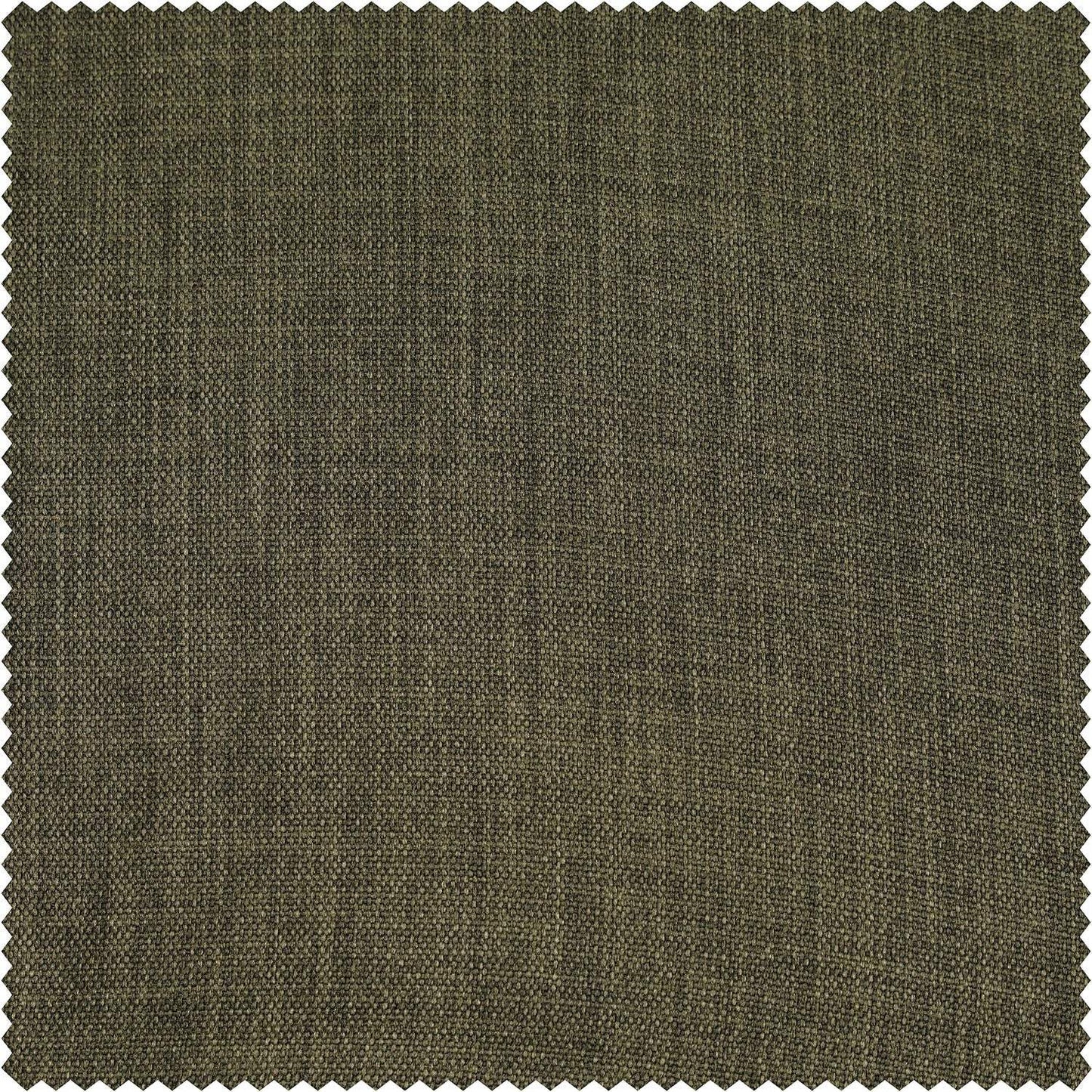 Khaki Green Textured Faux Linen Swatch