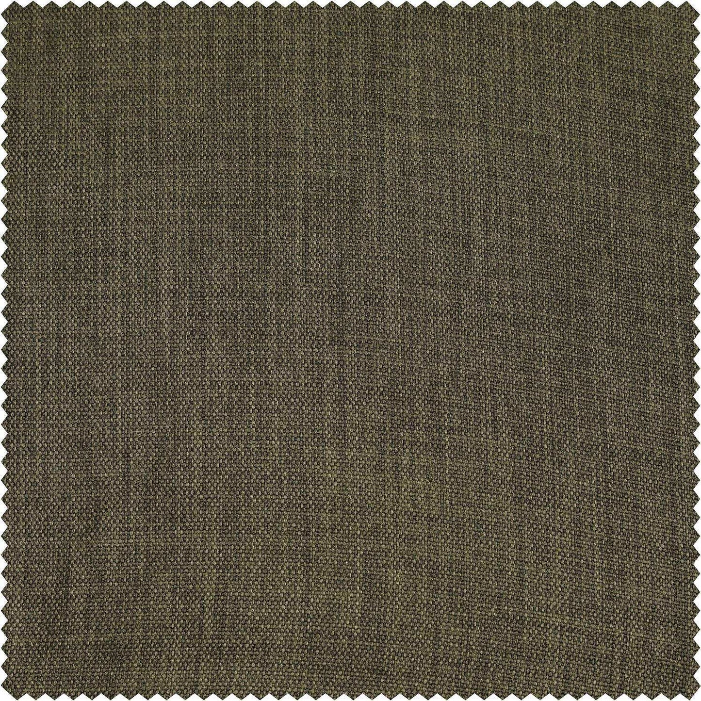 Khaki Green Textured Faux Linen Swatch