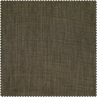 Khaki Green Textured Faux Linen Swatch