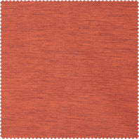 Persimmon Bellino Textured Faux Linen Swatch