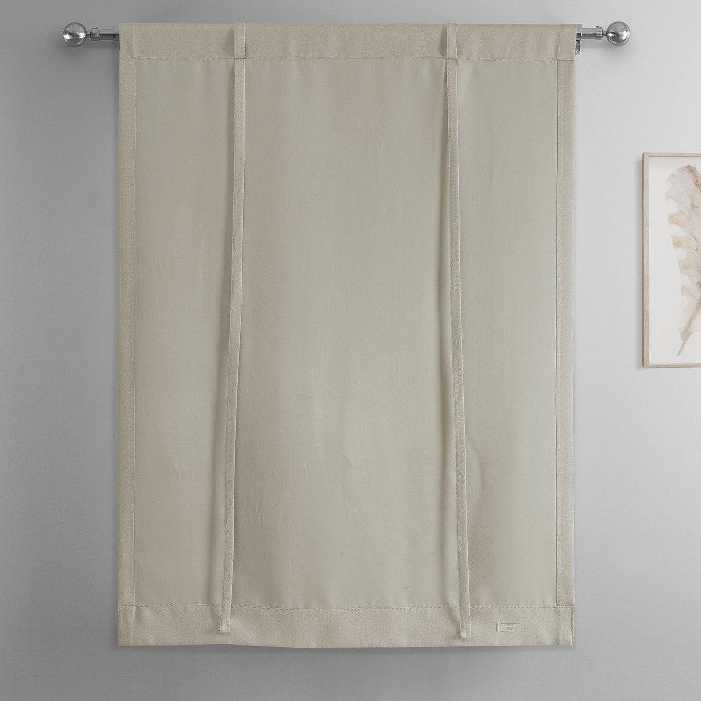 Birch Textured Faux Linen Tie-Up Window Shade - HalfPriceDrapes.com