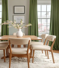 Basque Green Signature Velvet Custom Curtain