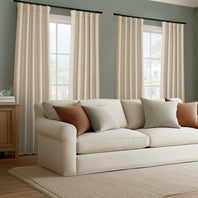 Candlelight Bellino Textured Faux Linen Custom Curtain