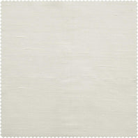Lily White Textured Dupioni Silk Swatch