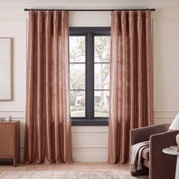 Sugar Maple Textured Dupioni Silk Room Darkening Curtain