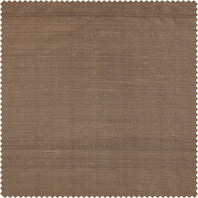 Mocha Textured Dupioni Silk Swatch