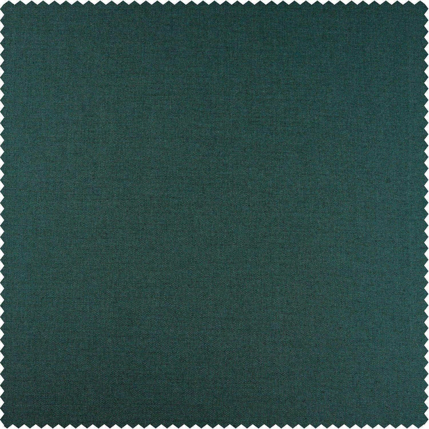 Dark Teal Dune Textured Cotton Custom Curtain - HalfPriceDrapes.com
