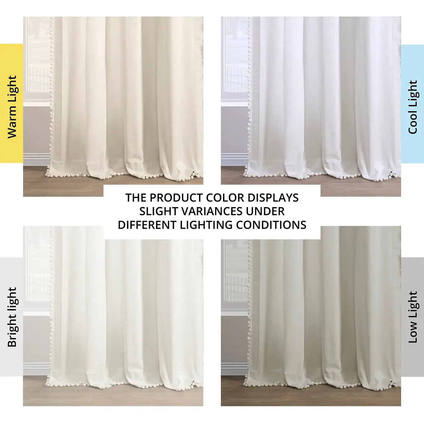 Channing Bordered Modern Hampton Textured Cotton Curtain