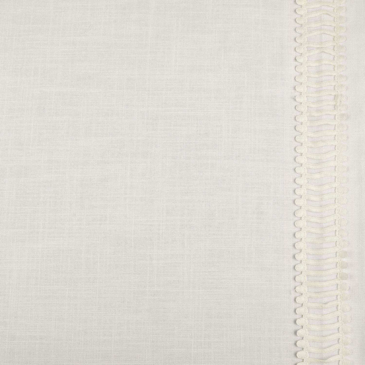 Maidstone White Bordered Modern Hampton Textured Cotton Swatch