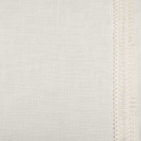 Maidstone White Bordered Modern Hampton Textured Cotton Swatch