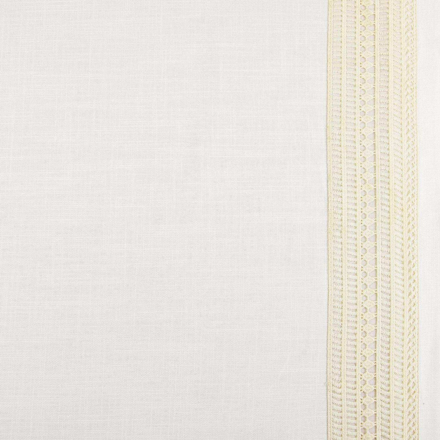 Stony Moasic White Bordered Modern Hampton Textured Cotton Swatch