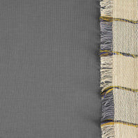Dixy Grey Bordered Modern Hampton Textured Cotton Swatch