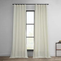Off White Dobby Linen Curtain - HalfPriceDrapes.com