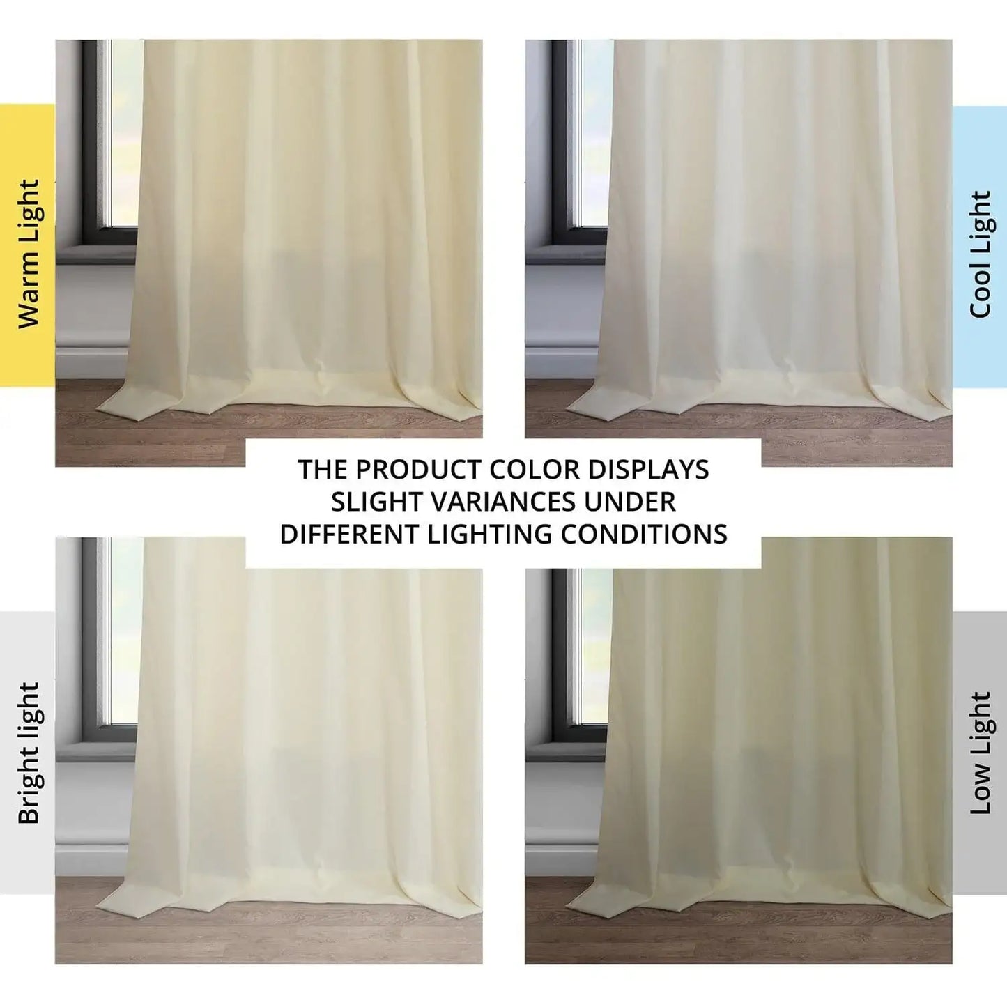 Ivory Dobby Linen Curtain - HalfPriceDrapes.com