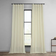 Ivory Dobby Linen Curtain - HalfPriceDrapes.com