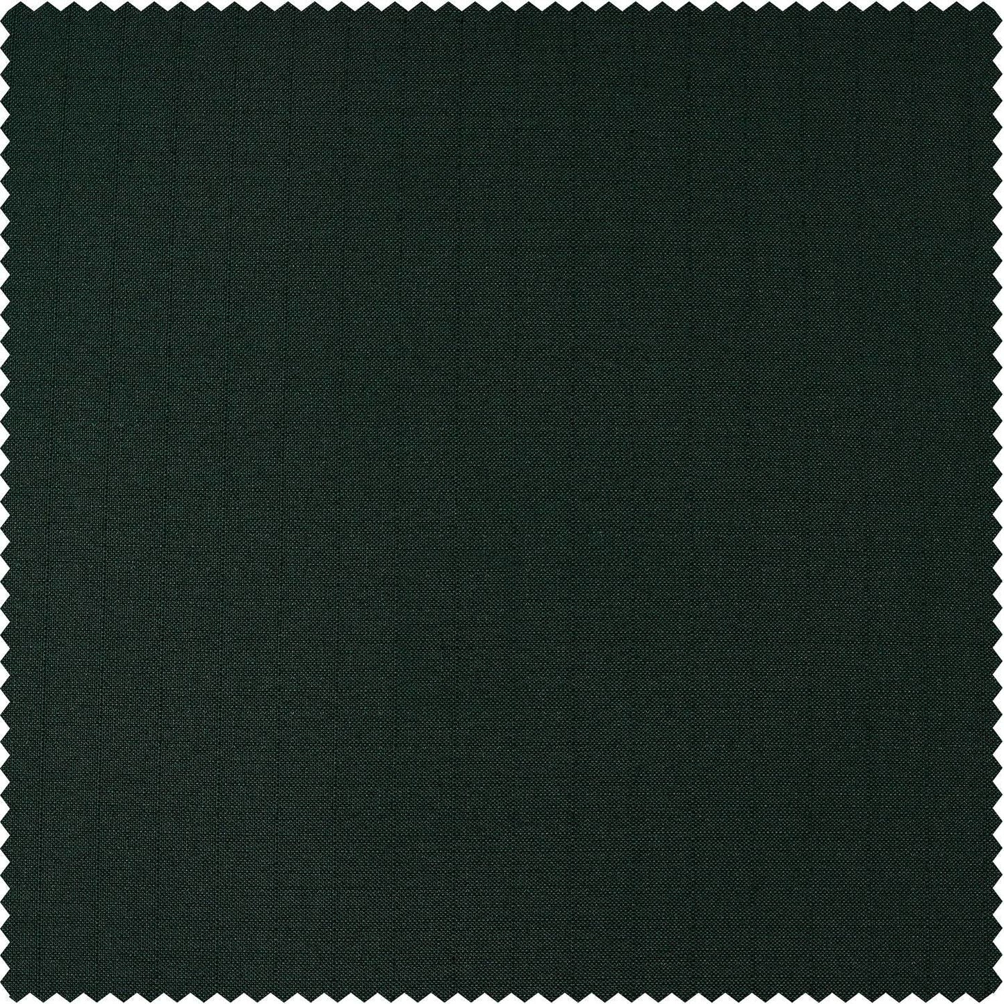 Deep Green Dobby Linen Custom Curtain