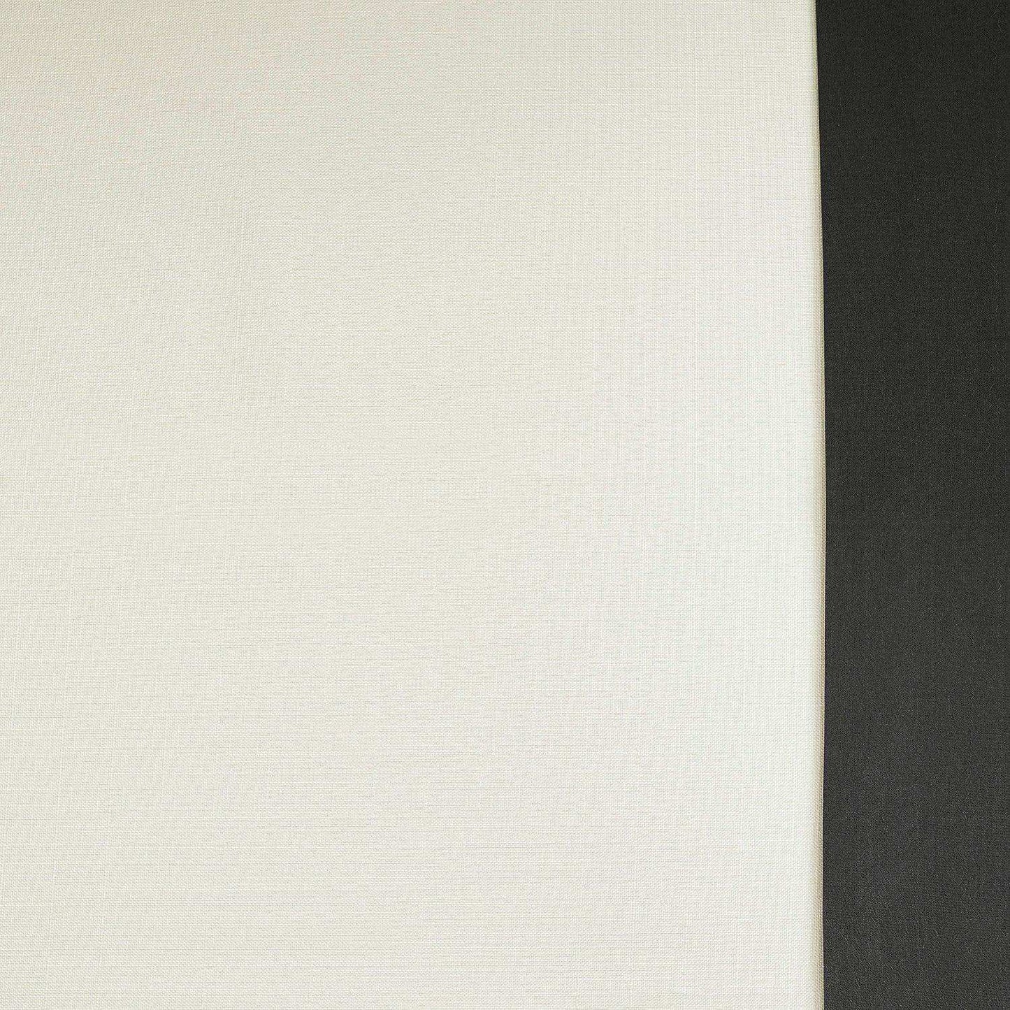 Off-White & Graphite Fresh Pop Dobby Linen Swatch - HalfPriceDrapes.com