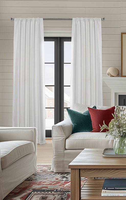 Faux Silk Taffeta Curtains