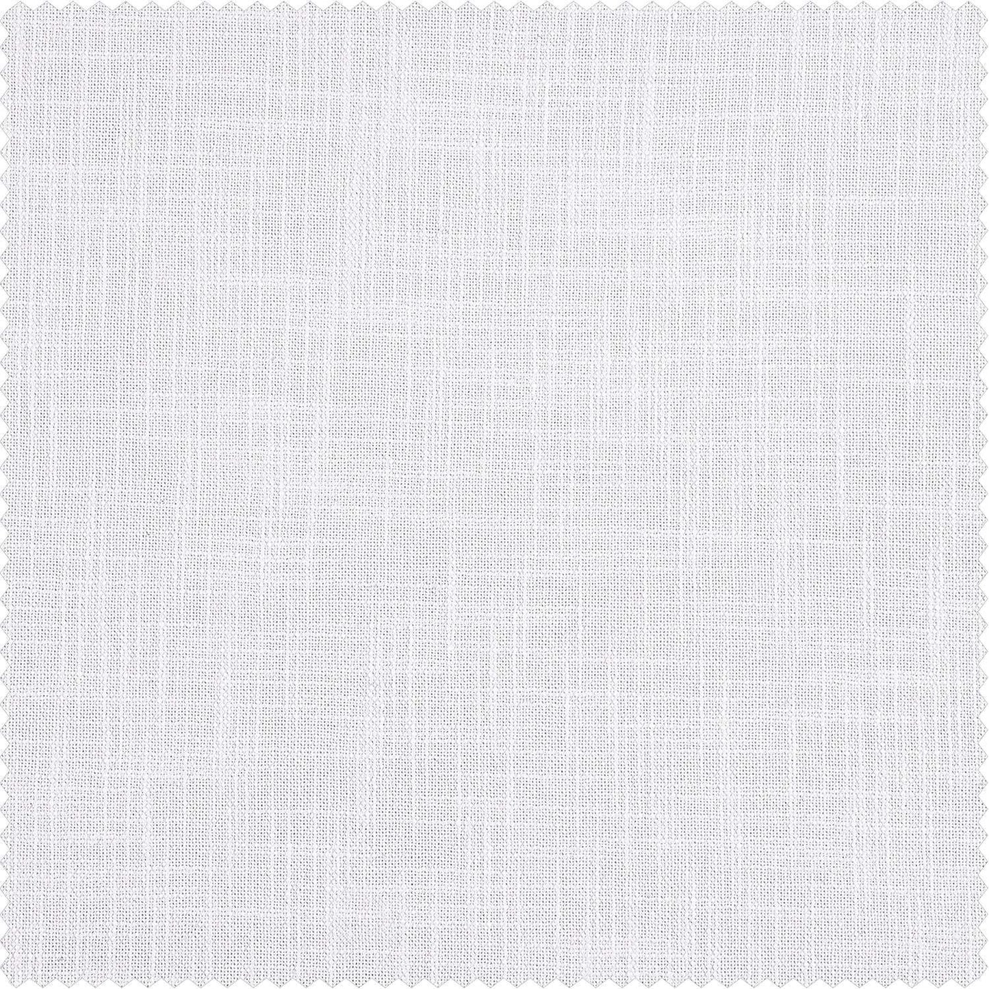 Rice White Heavy Faux Linen Swatch